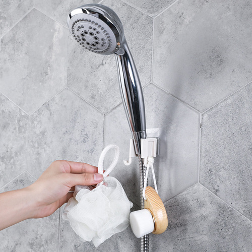 No punching fixed shower seat shower head base shower head accessories fixed seat bathroom shower head bracket