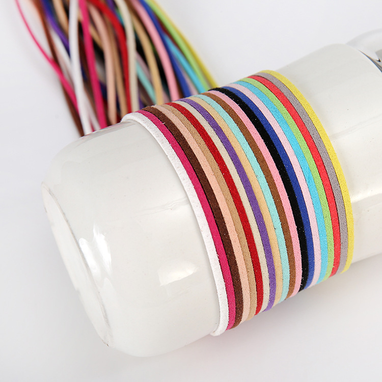 环保3mm韩国绒线绳编织绳DIY手工饰品配件双面绒项链手链编织绳