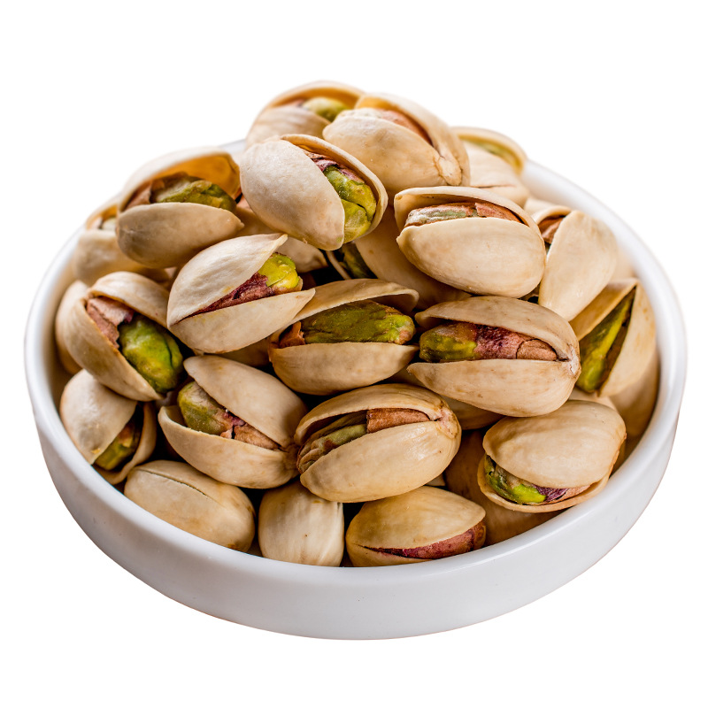 Of large number wholesale new goods natural Opening Pistachios Natural color Bleach Roasting nut wholesale 500g Wholesale New Year