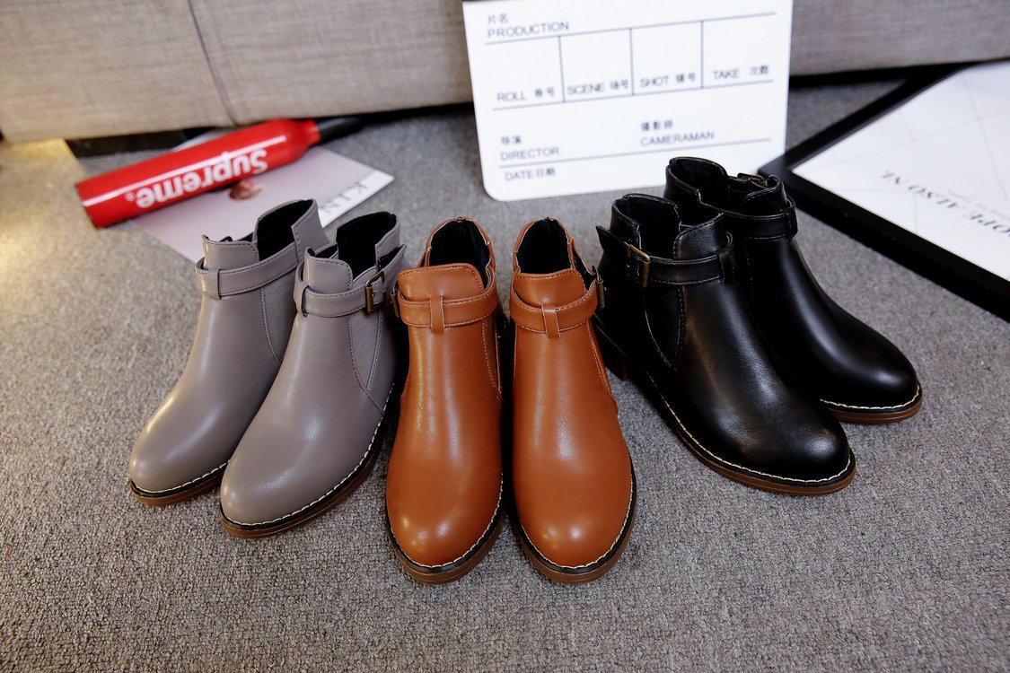 Bottes femme en PU artificiel - Ref 3354924 Image 17