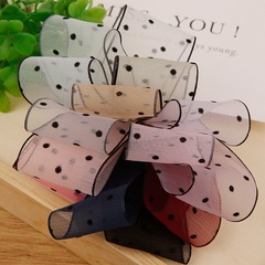 Lace Point Snow Gauze Hair Accessory DIY Handmade Material Packaging Straw Hat Clothing Gift Box Color Edge Round Ribbon