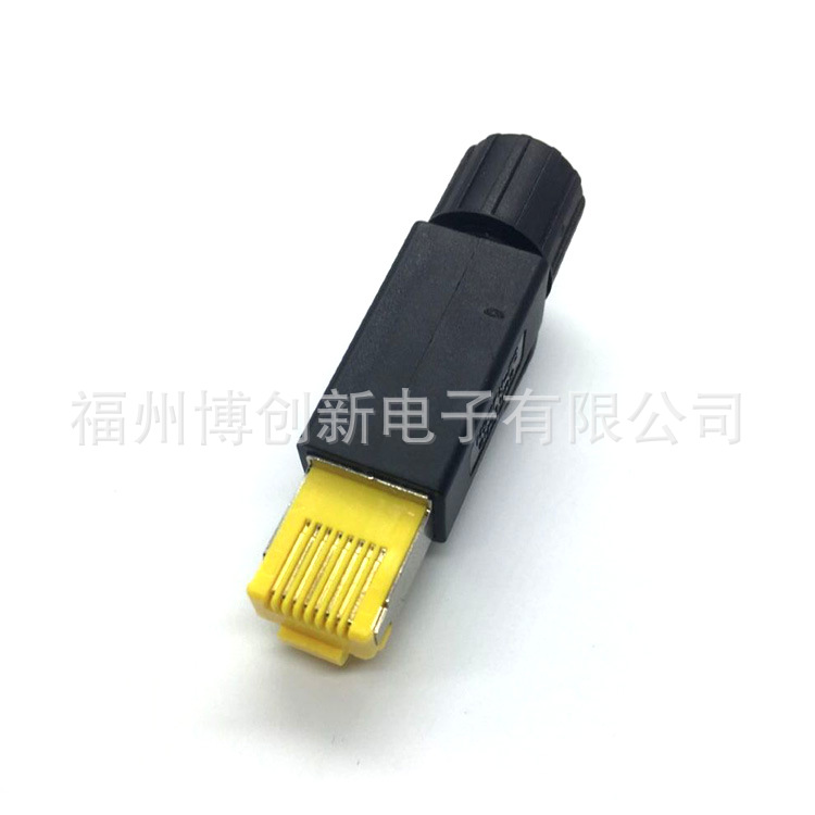 ETHERCAT RJ插头RJ45工业网络插头 SM-RJ45H-8P 8芯-阿里巴巴