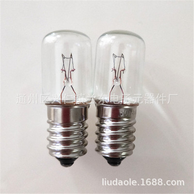 Amusement Park Light Bulbs Rotating lights 60V8W Screw E14 bulb T16/45mm Tubular Tungsten wire bulb