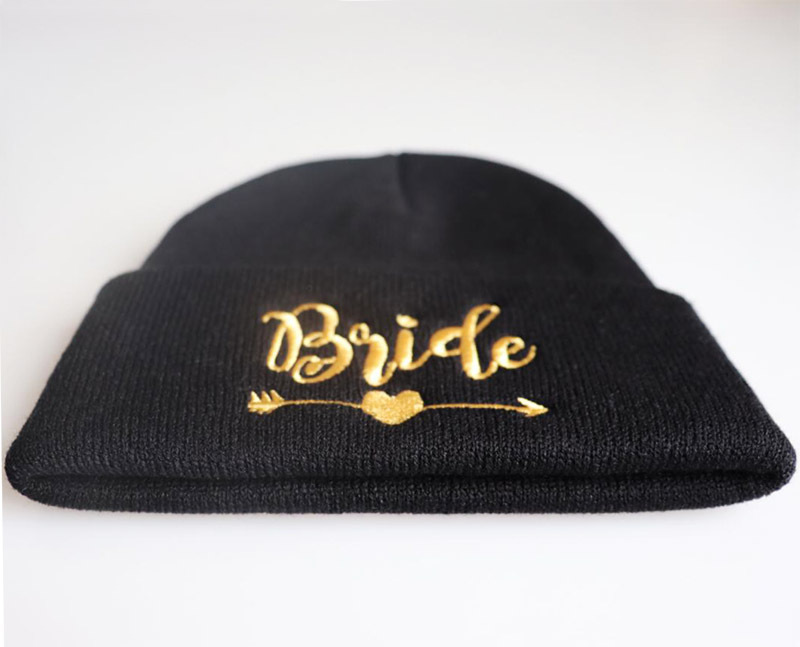 Brode Team Squad bestickte Strickmütze, Wollmütze, warme Pullovermütze_voghion.com