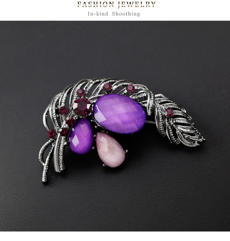 Alloy Vintage Flowers brooch(AF082-A) NHDR2432-AF082-A
