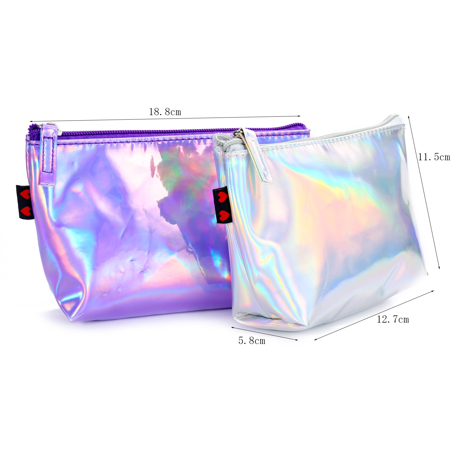 Spring New Laser Cosmetic Colorful Portable Cosmetic Bag display picture 1