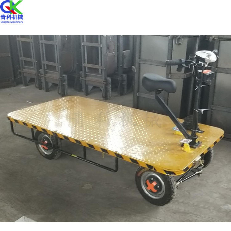 座驾式行李托运电动板车 四轮电动平板运输车 楼板搬运转运车