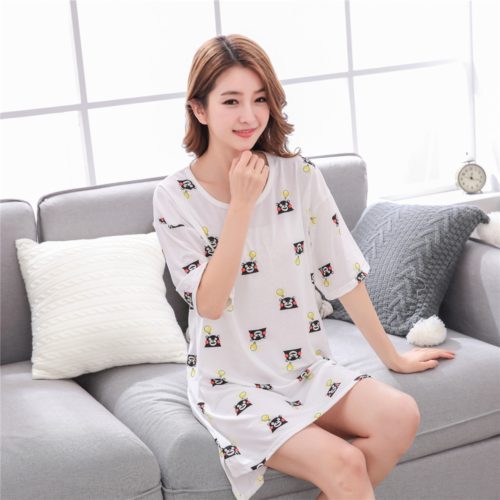 Cute Casual Style Short Sleeves Round Collar Polyester Lover’s Clothes Pajamas display picture 22
