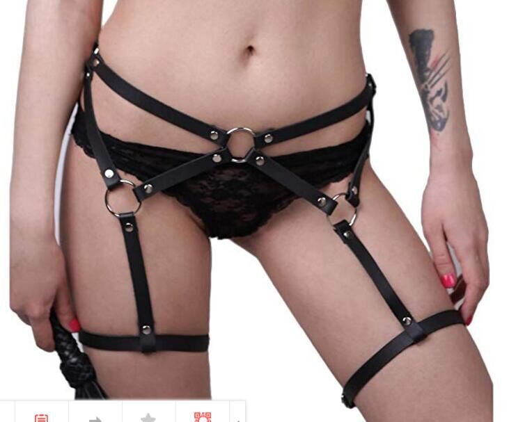 Tienda de fábrica al por mayor juguetes sexuales de cuero liga ropa interior de cuero rendimiento ropa de acero accesorios decorativos calcetines de cuero