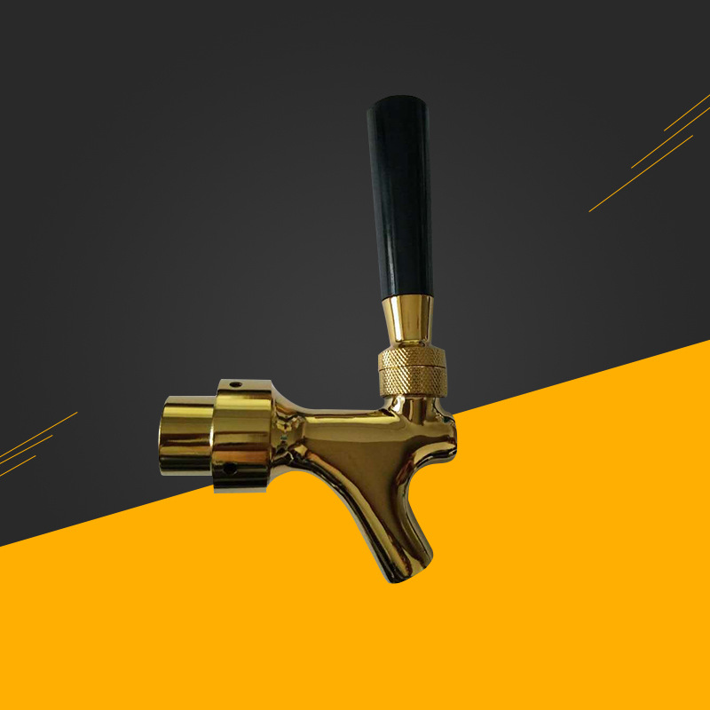 厂家直供 可批发不可调酒头 仿金不可调酒头带快速keg接头