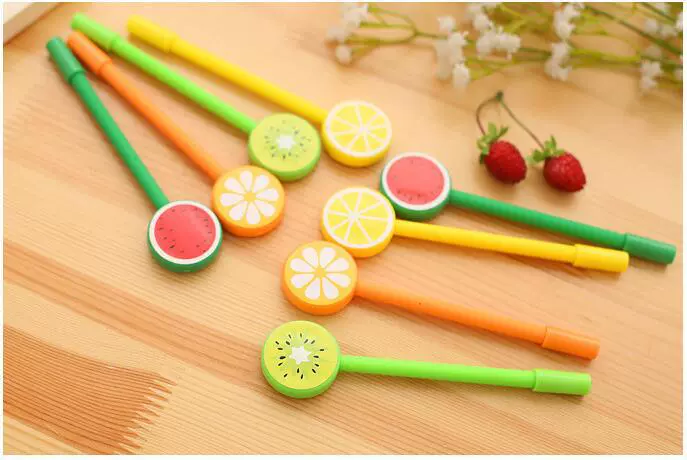 Fruit cute black rollerball pen, wholesale, custom-made
