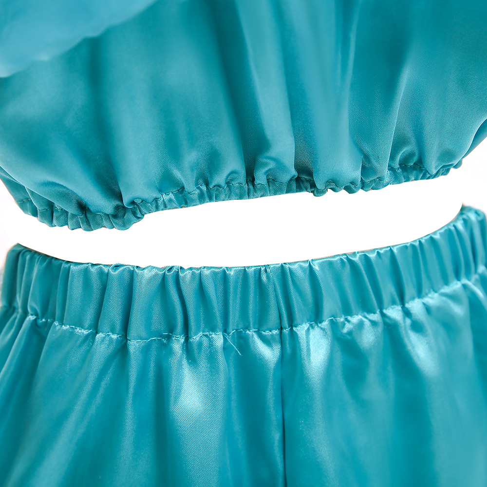 Europa y América Navidad Aladdin lámpara mágica Cosplay Jasmine princesa vestido lentejuelas papel traje de dos piezas