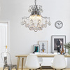 Crystal pendant, modern and minimalistic ceiling lamp, LED creative lights for living room