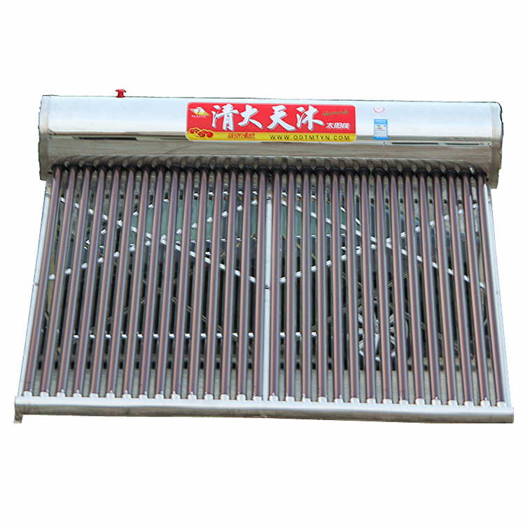 家用30管真空管太阳能热水器  304不锈钢聚胺脂发泡保温水箱