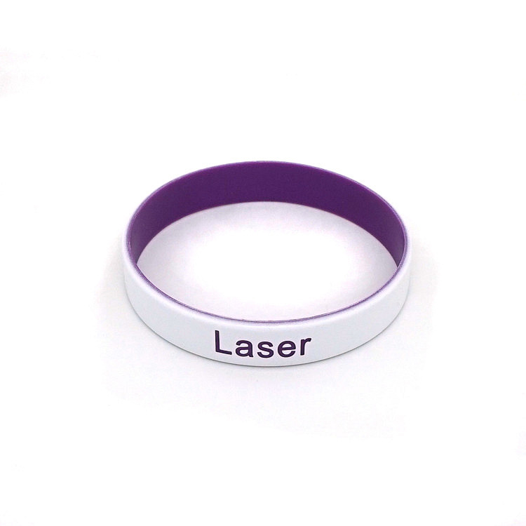 硅胶喷色手环硅胶双层双色手环 硅胶多色手环 热转印手环厂家销售