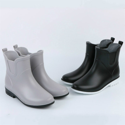 2021新款春夏时尚中筒雨鞋女式雨靴加棉防滑马丁靴百搭水鞋套鞋女|ru