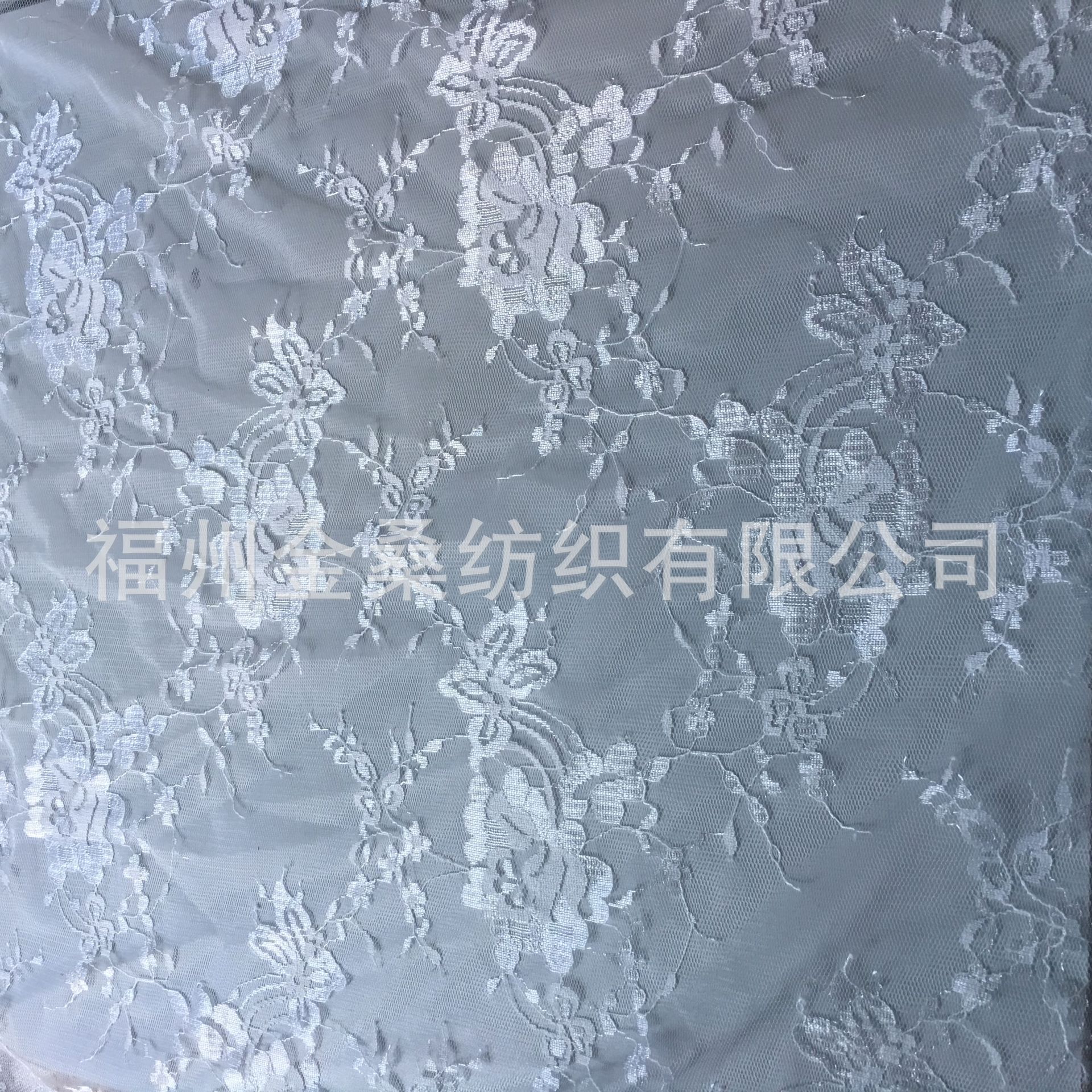 現貨供應網布GJC543柔軟貼膚蕾絲面料連衣裙透視黑白1卷起售