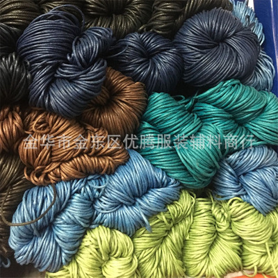 Spot direct 1-5MM colour circular the republic of korea Wax rope Wax thread Multicolor manual Jewelry weave parts Material Science