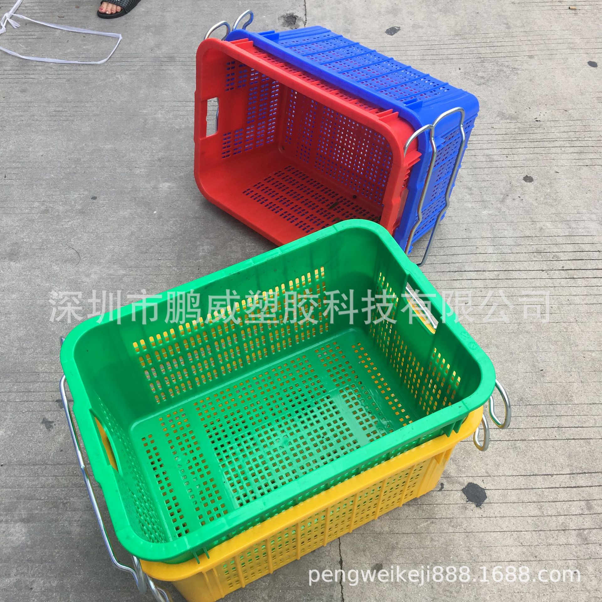 可任意烫金LOGO（2#铁耳萝）加厚抗寒板塑胶框 网格透气收纳胶框