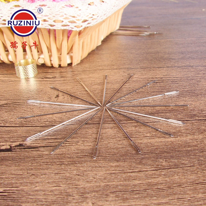 Сумасштабная верхняя игла для обуви, игла для вышивки крестиком, большие глаза, игла с большим носом, игла для шитья верхней вышивки обуви