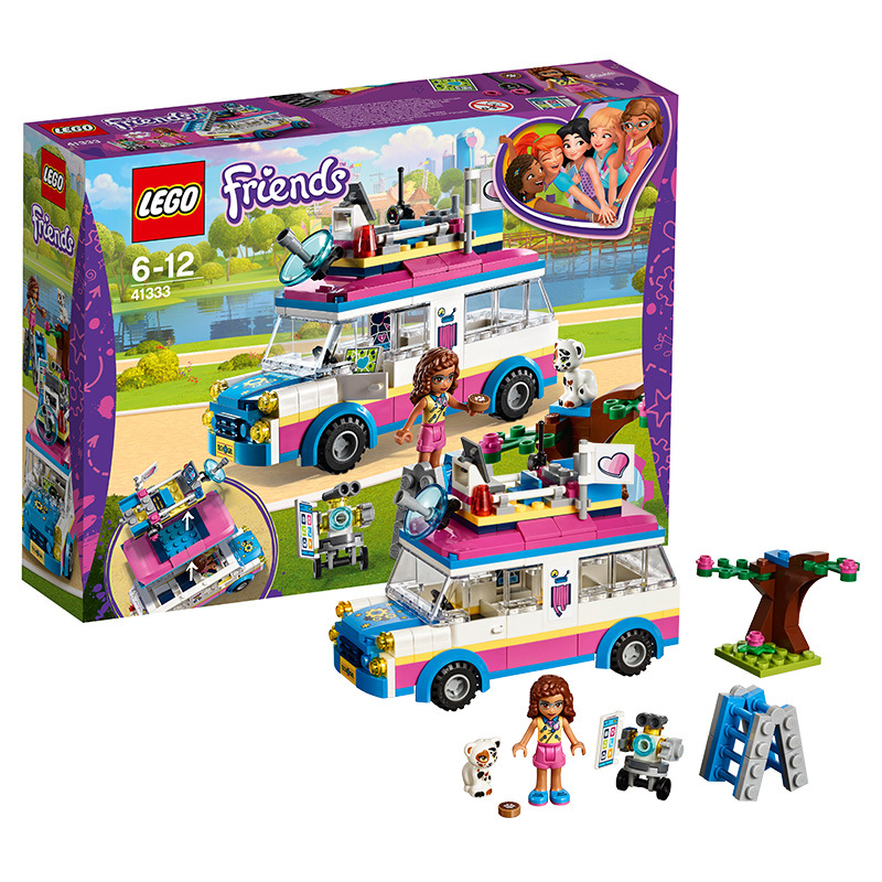 新品乐高好朋友系列41333奥莉薇亚的科学任务车-LEGO积木玩具