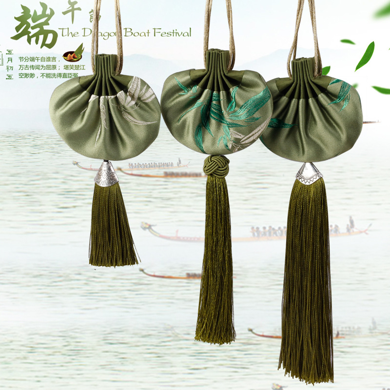 香包香囊汽車臥室衣櫃隨身挂件香袋 端午節創意禮品艾草香包定制