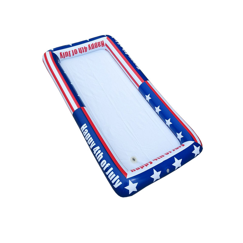 Factory supply American flag ice bar foldable wine tray PVC ice bar beverage ice bucket