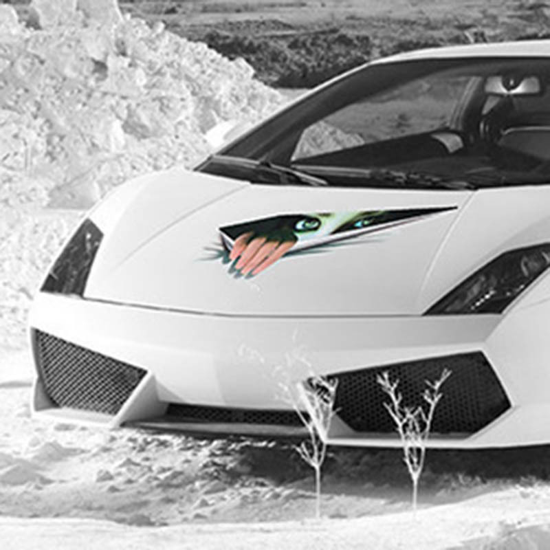 (中性)汽车个性贴纸 3D数码仿真贴纸 样式->女孩眼睛13X41