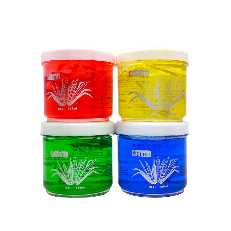 批发新丽保湿啫喱膏 罐装彩色强力定型碎发整理膏 旅行装美发用品