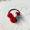 Children's cute cartoon hair accessory, hairgrip, ball head, hair rope heart-shaped