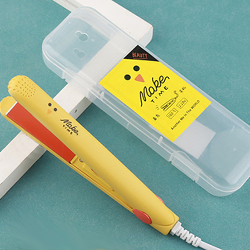 国标标准迷你小夹板小黄鸭直发器卷直两用宿舍小功率烫发夹电夹板|ms