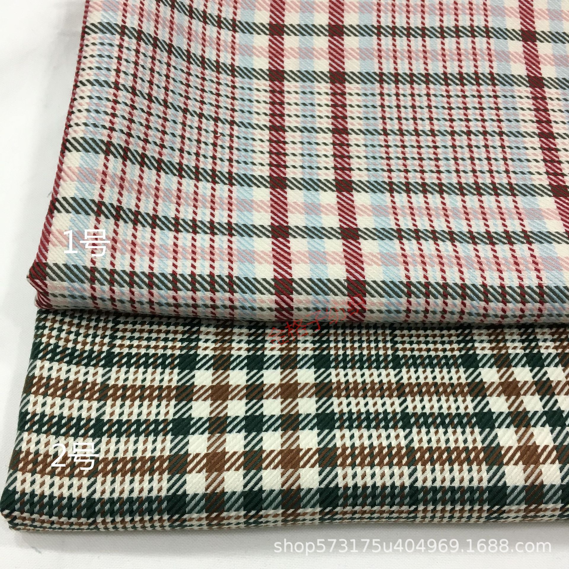 现货供应 TR色织格子面料 秋冬 西装微弹 童装 半身裙 背带裙布