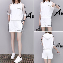 2018�����¿�С���Ů�����˶���װ��ñ������������ȶ̿�������