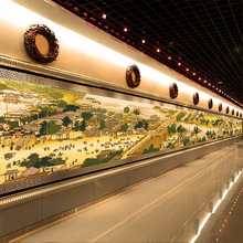 6米清明上河图一件代发客厅书房大幅中式古典系列手工线绣十字绣