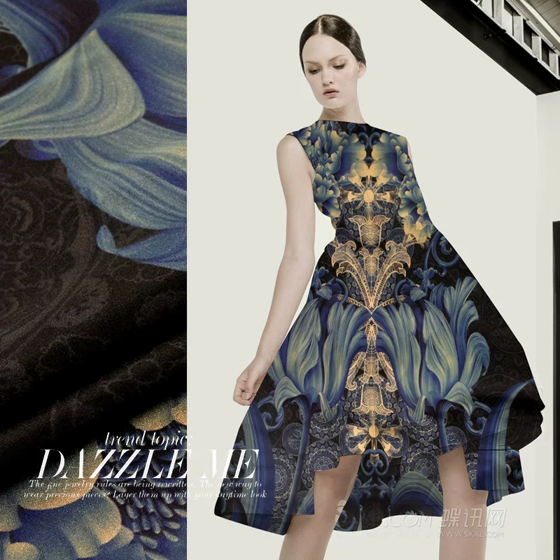 Silk elastic dress, cheongsam, cloth