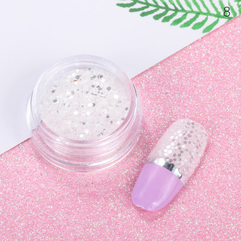 Joyas de manicuras japonesas, chicas de color rosa, chicas de color rosa brillante, maquillaje de ojos rojo, combinación de estrellas y perlas