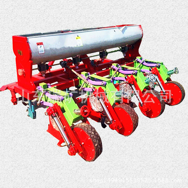 悬浮式玉米精播机 四轮车带多行玉米播种机玉米大豆种植机