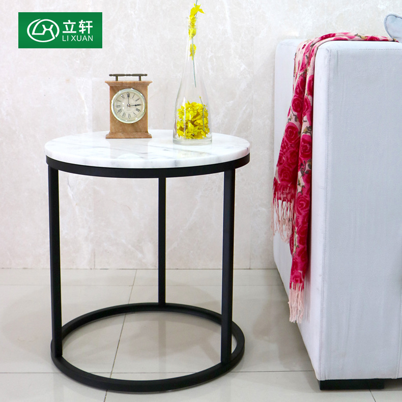 北欧小户型圆形喷粉卧室茶几 立轩多规格定制简约喷粉茶几 批发|ru