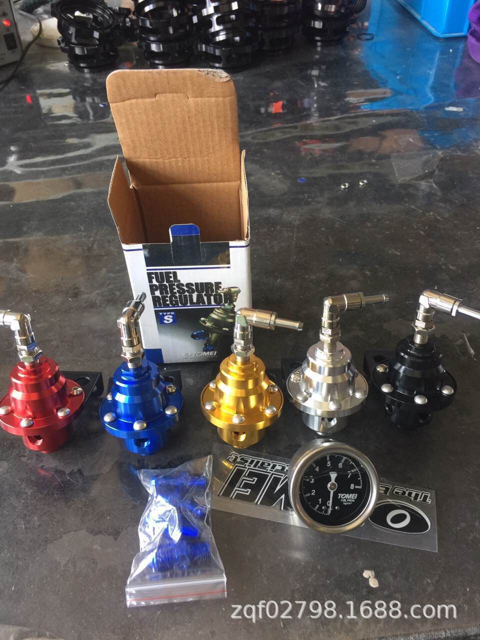 Car modification universal TOMEi adjustable fuel pressure regulator/fuel booster/pressure regulator with gauge