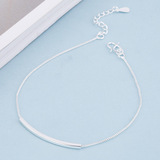 Изогнутая трубка, модный универсальный браслет на ногу, аксессуар, подарок на день рождения, простой и элегантный дизайн, оптовые продажи