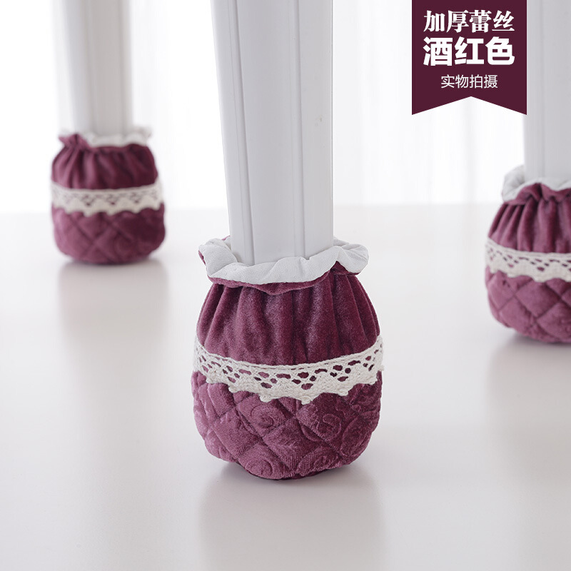 Una variedad de mesa de felpa y silla cubierta de pie mesa y silla almohadilla de pie sofá cubierta de pie cama cubierta de pie máquina lavable