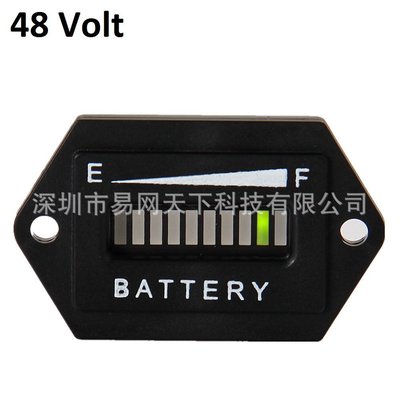 48V AGV电池容量表摩托车指示器EZGO ClubCar雅马哈高尔夫球车|ms