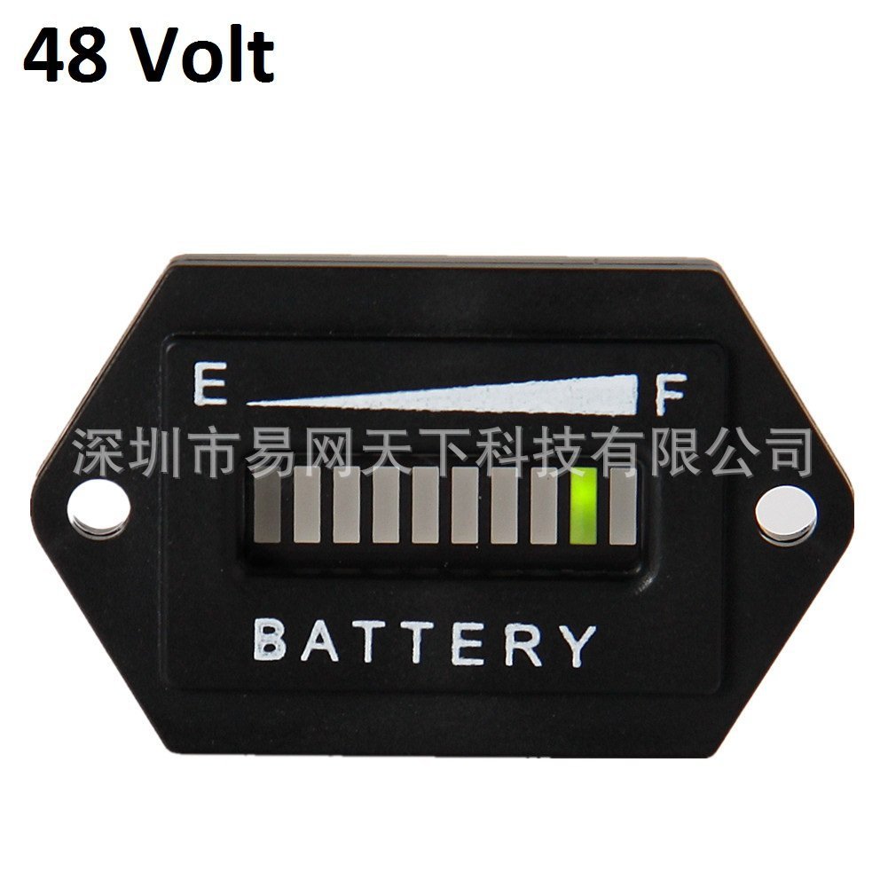 48V AGV电池容量表摩托车指示器EZGO ClubCar雅马哈高尔夫球车|ms