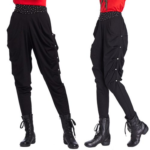 Sailor Dance Pants 2024 New Women's Harem Pants Square Dance Guoguo Team's Same Tassel Pants Group Performance Costumes