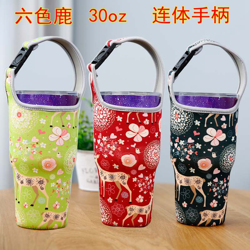 Manufactor goods in stock Neoprene portable Ice Blaster Mug set Portable straps 30oz customized
