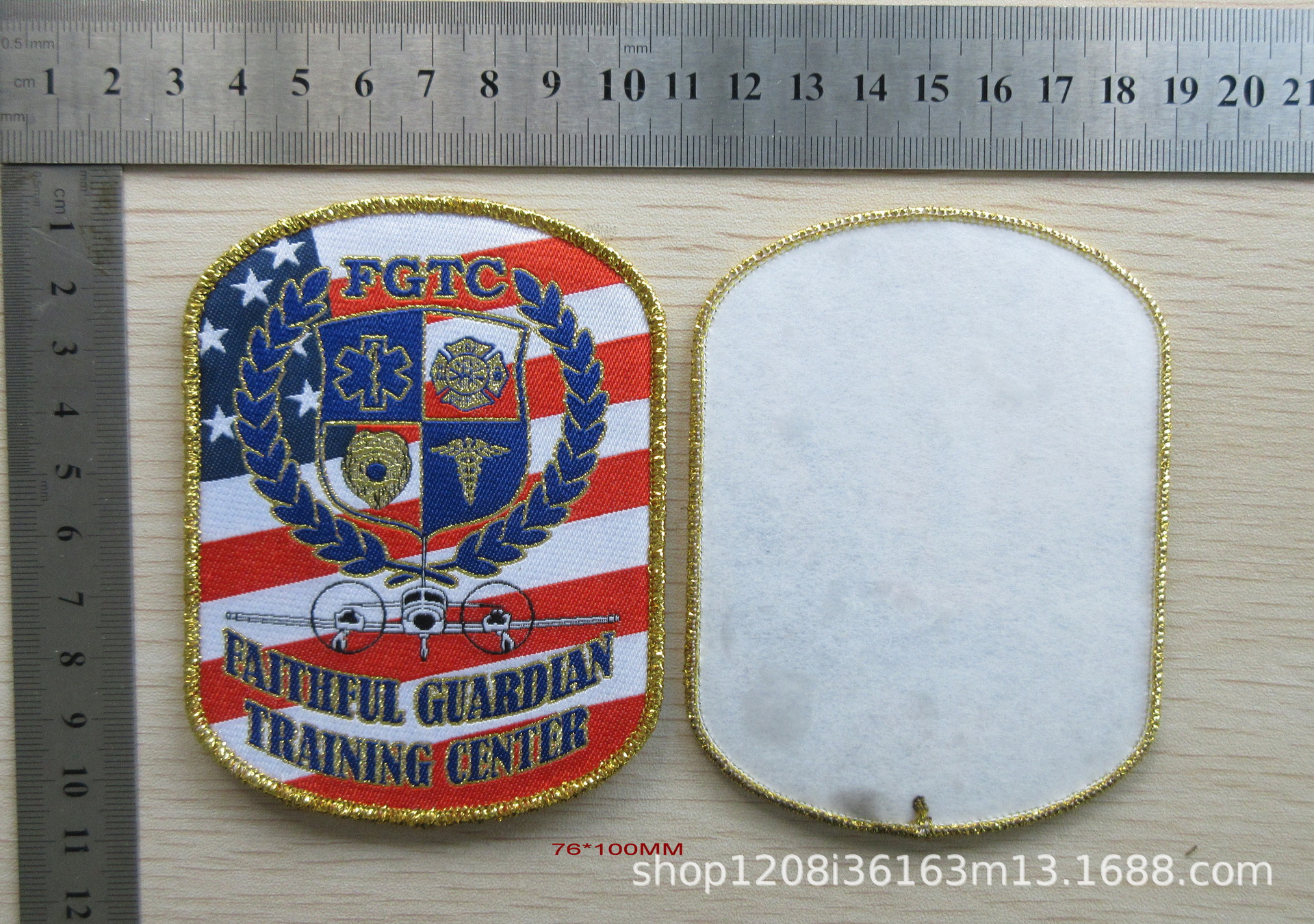 外贸直销工厂加工 织麦章布标贴布多款图案可选多种形状60-1