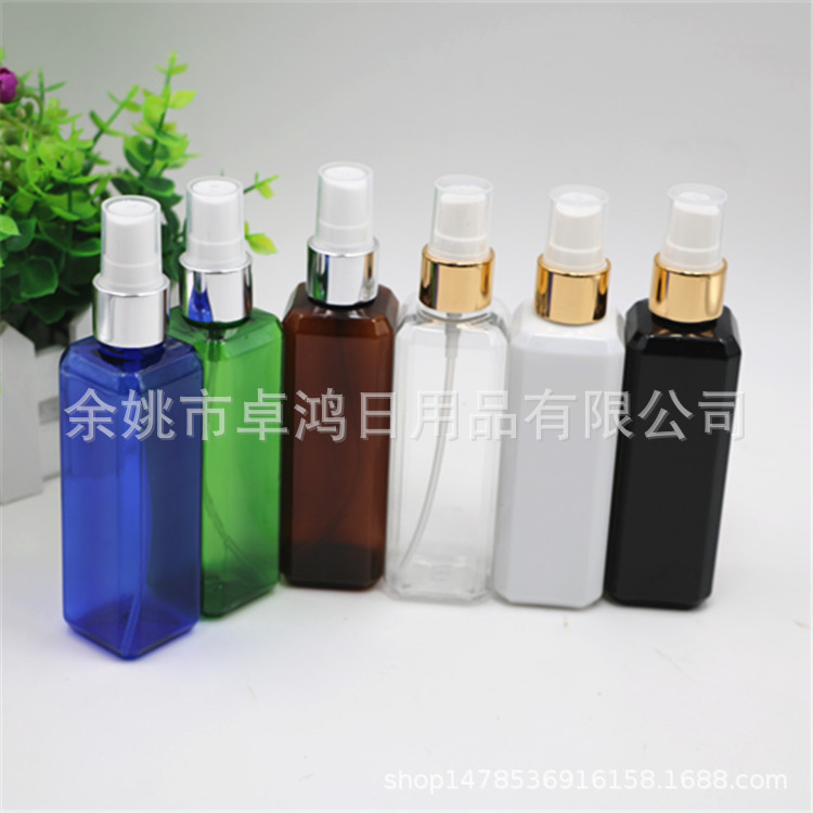100毫升方瓶香水喷瓶 喷雾塑料瓶 香水啫喱水化妆品喷雾瓶分装瓶
