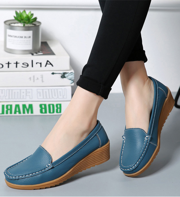 Trendy slope-heeled shoes