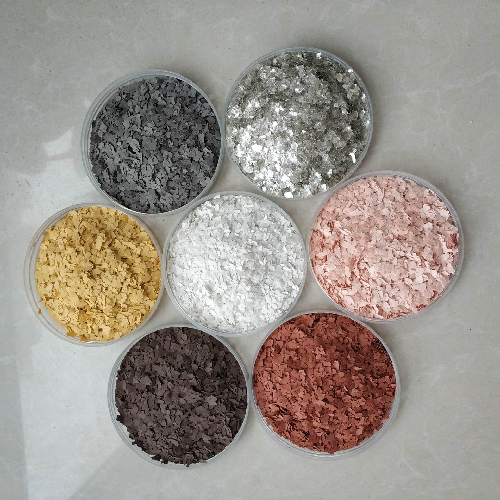 供应复岩片彩合色 料装涂饰用染色岩片 真石漆 各种规格全