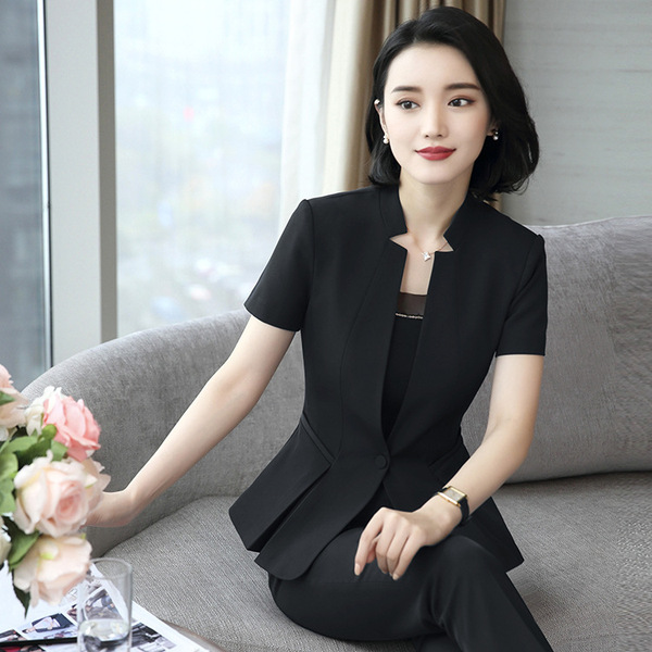 Summer professional fashionable black set